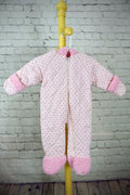 Vintage Quilted Baby Snowsuit (0–6 Months)