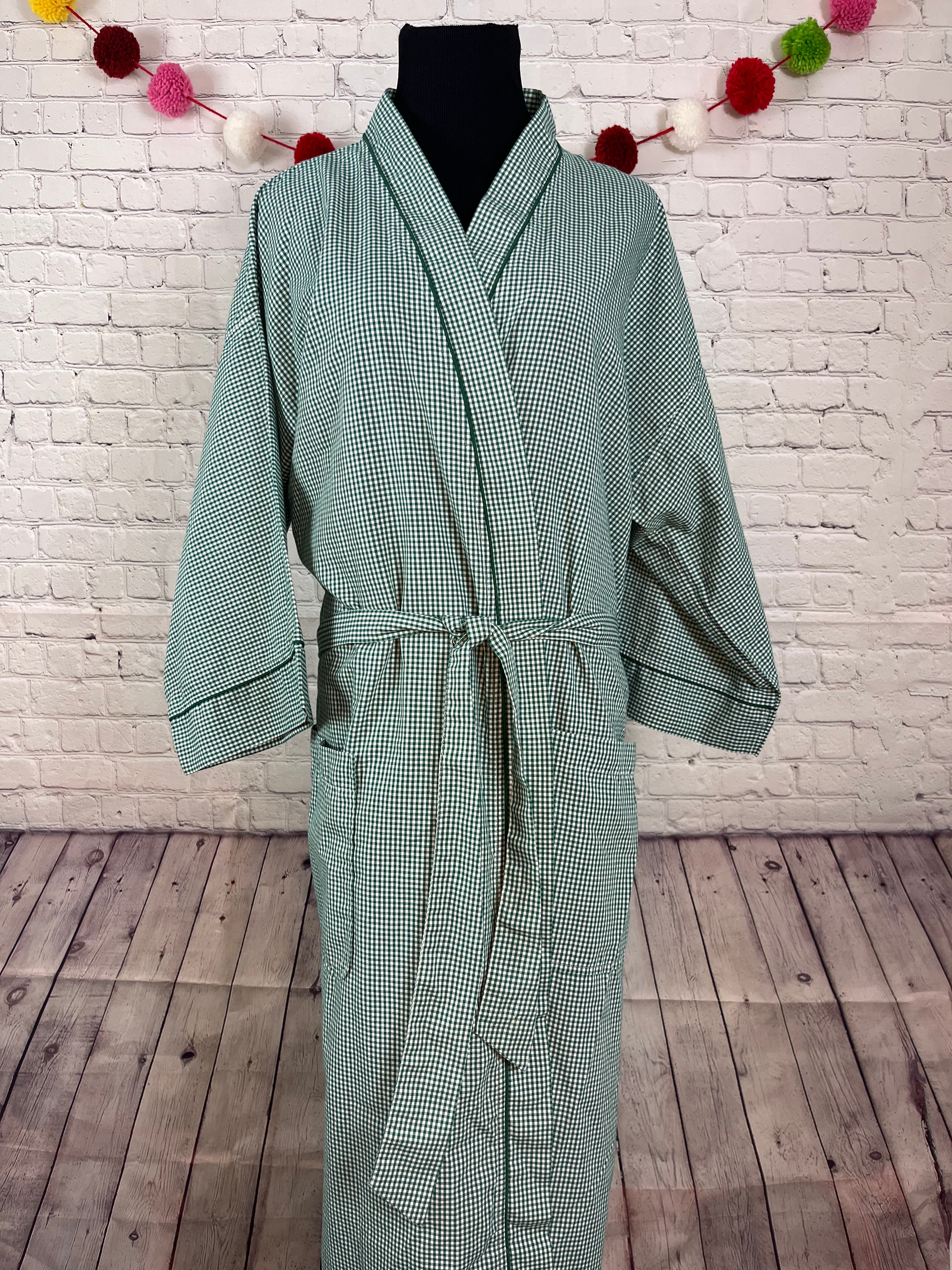 Lord & Taylor Vintage Gingham Robe / Smoking Jacket - O/S