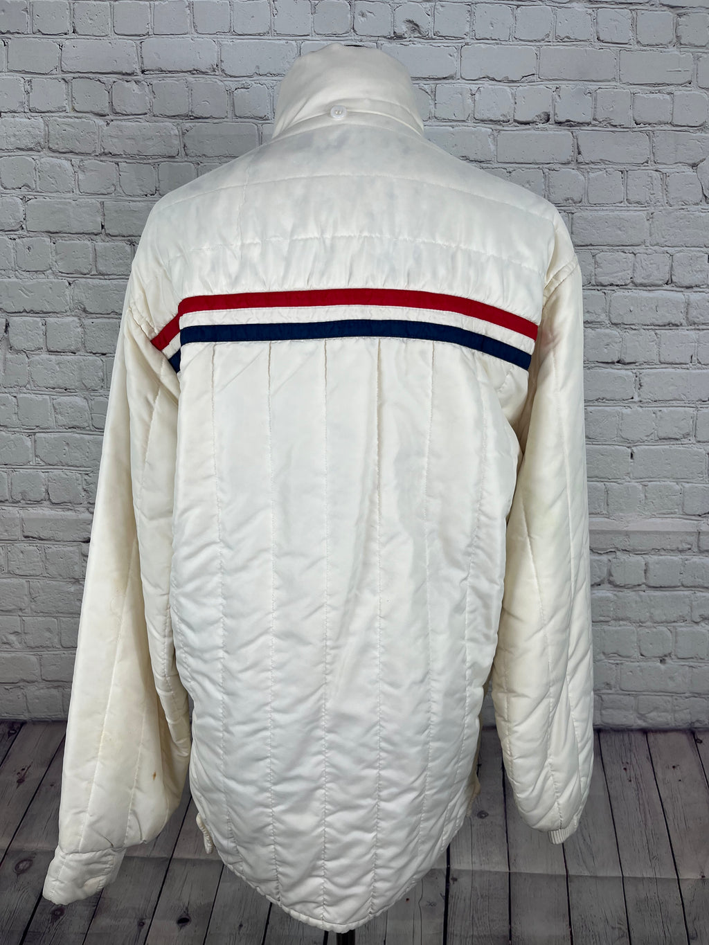 Vintage 60/70s Alpine Stripe Ski Jacket w/ Patches